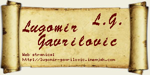 Lugomir Gavrilović vizit kartica